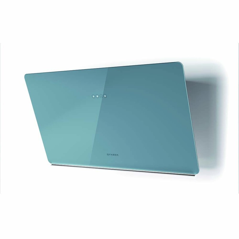 FABER 330.0615.675 cappa aspirante a parete glam ligth zero drip db a80 730m³/h classe b vetro blu polvere opaco Vendita Economica