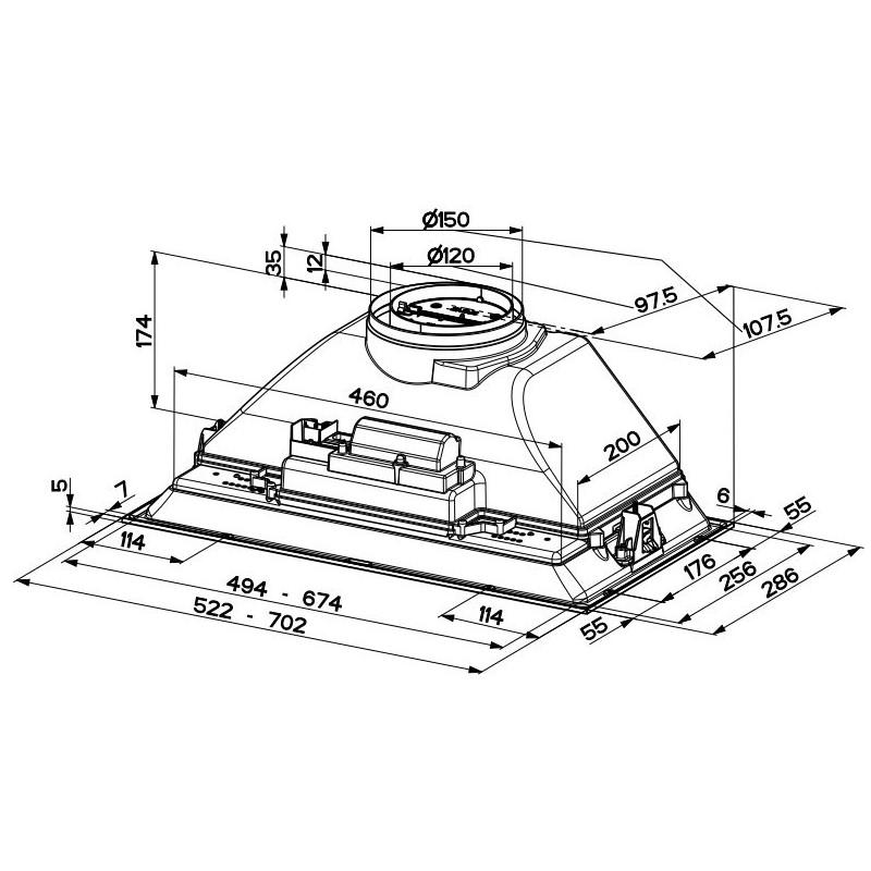 FABER S.p.A. Inka Smart HC X A52 Integrato Acciaio inox 390 m³/h B Vendite Flash