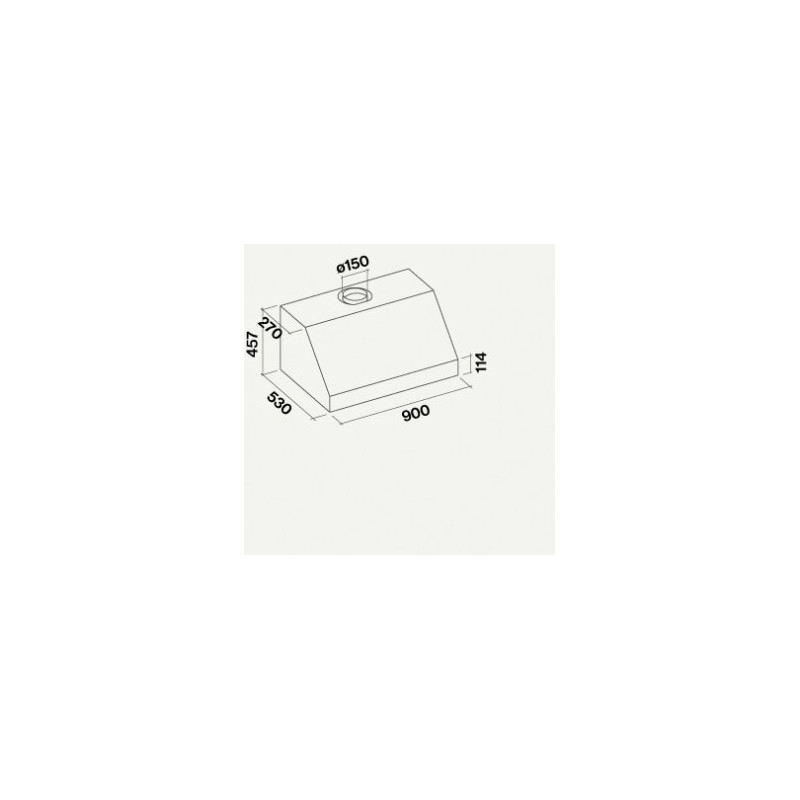 Falmec Zeus Pro Cappa aspirante a parete Acciaio inox 1000 m³/h A Latest stili