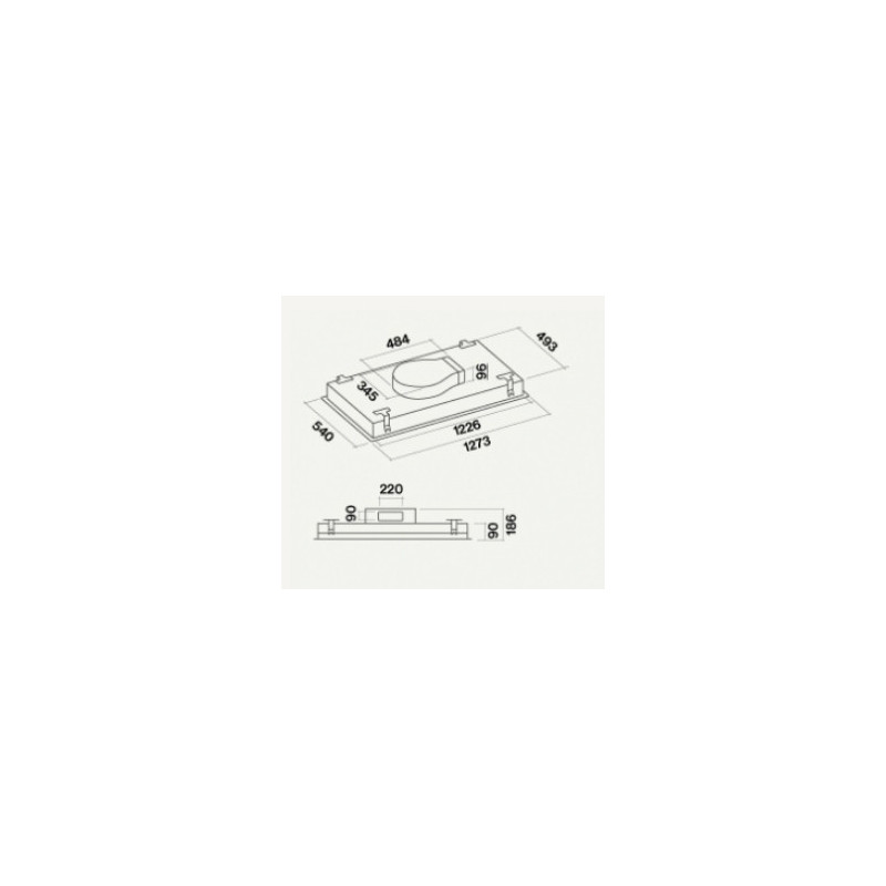 Falmec Stella Integrato a soffitto Bianco B Sostegno trimestrale