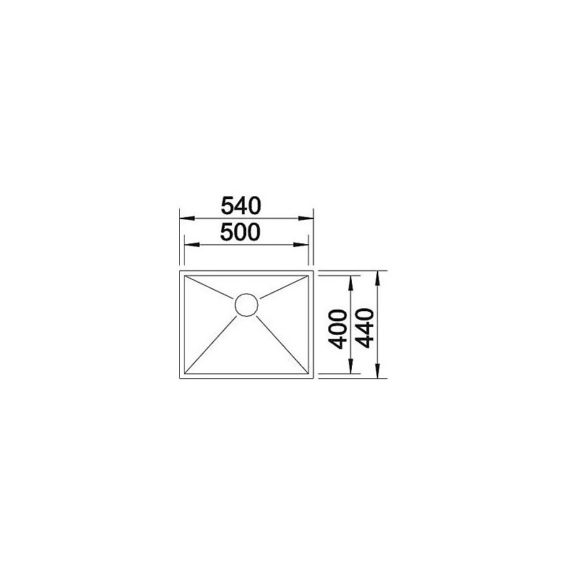 BLANCO 1517244 Lavello Zerox 500-IF 1 vasca 54x44cm Acciaio Inox Durinox Acquista Ora