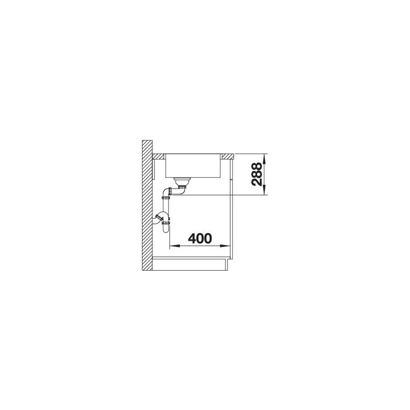 BLANCO 1523099 Lavello Zerox Durinox 700-IF 74x44cm Inox Consegna Veloce