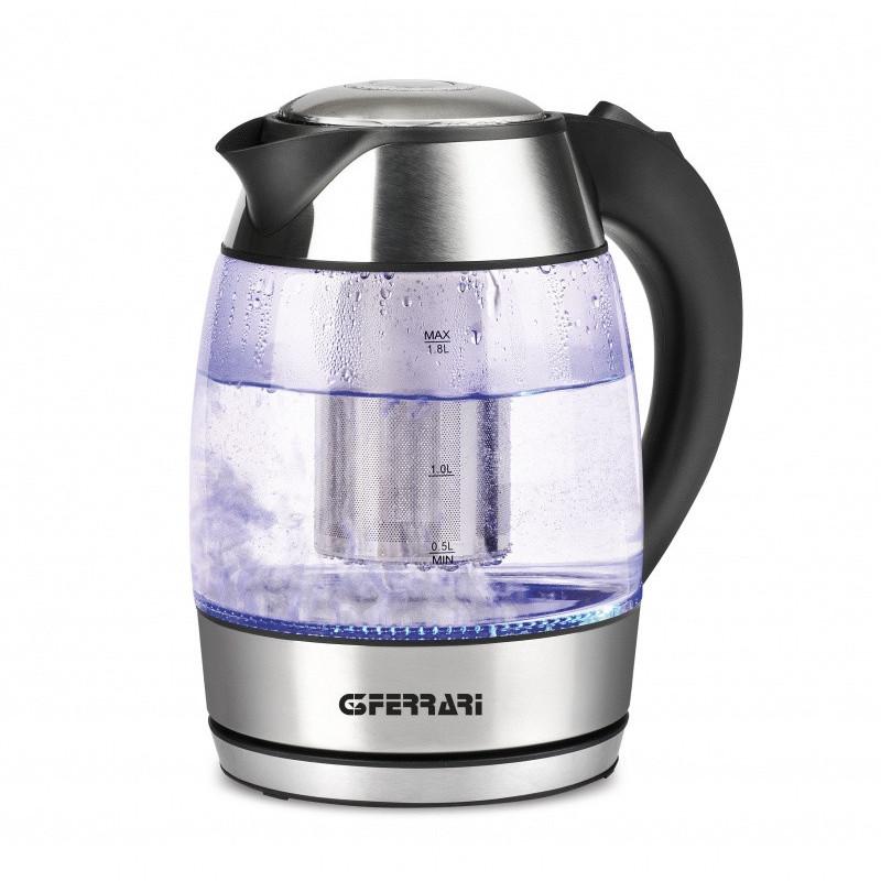 G3 Ferrari BolleBlu bollitore elettrico 1 8 L 2200 W Nero Acciaio inox Trasparente Smaltimento dello stoccaggio