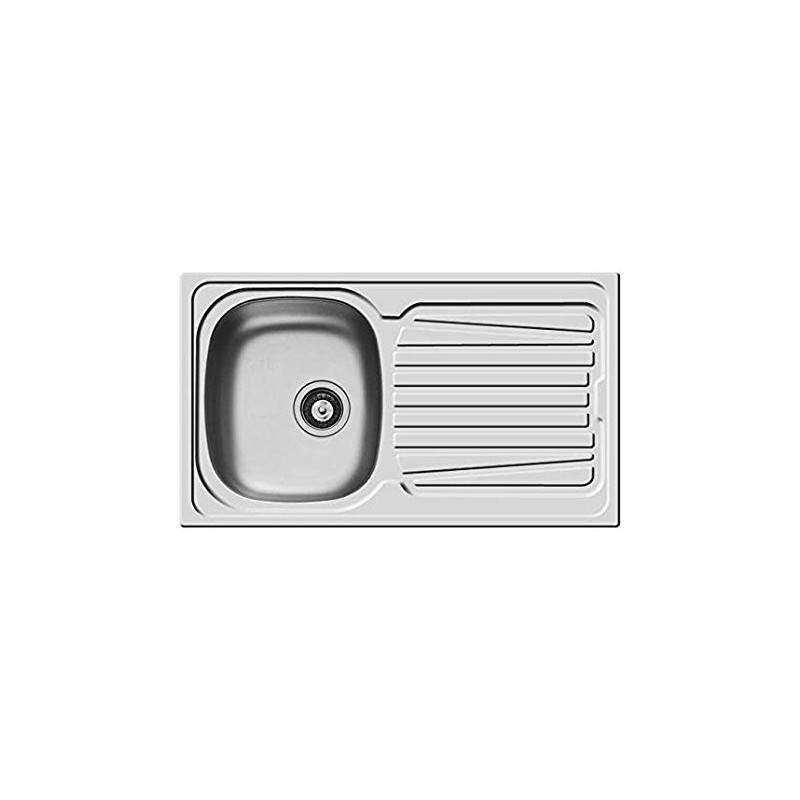PYRAMIS 100152430 Lavello Sparta 1 vasca sx+gocciolatoio 86x50cm Acciaio Inox Vendita calda