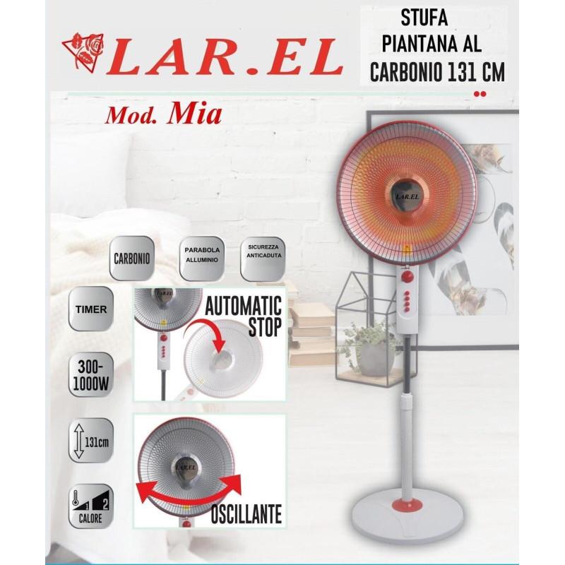 LAR.EL STU.LPIA13 STUFA PIANTANA AL CARBONIO LAREL 131CM OSCILLANTE Online Outlet