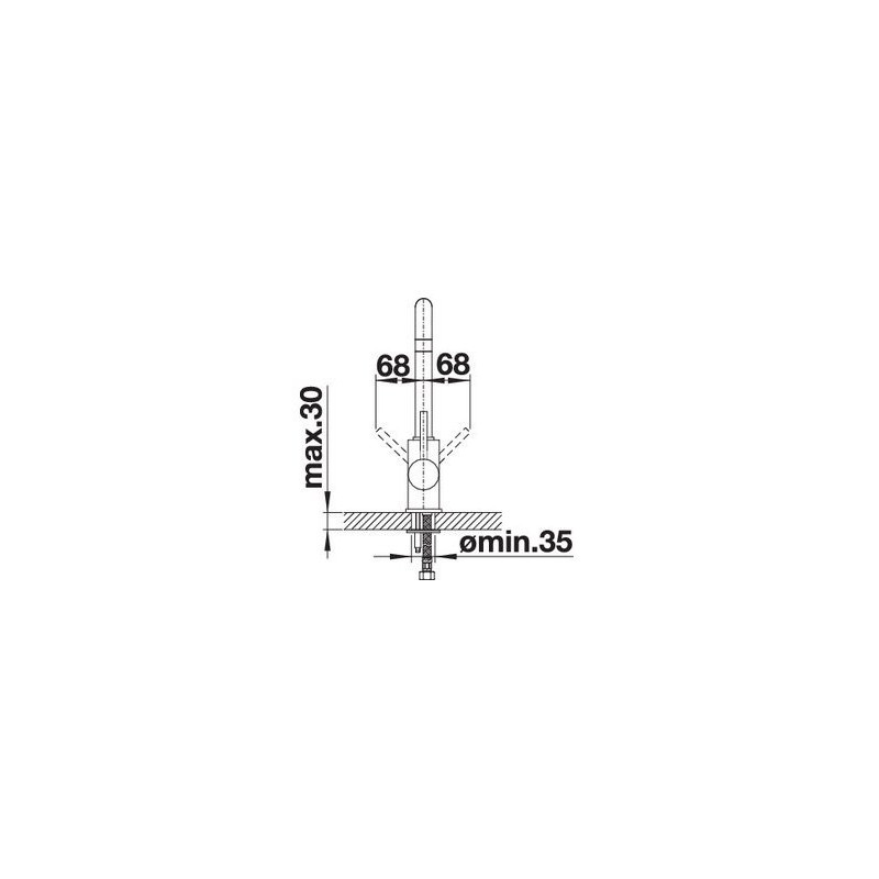 BLANCO 1523103 MISCELATORE MILI canna alta girevole fino a 360 flessibile 350 mm antracite Super Saving Price