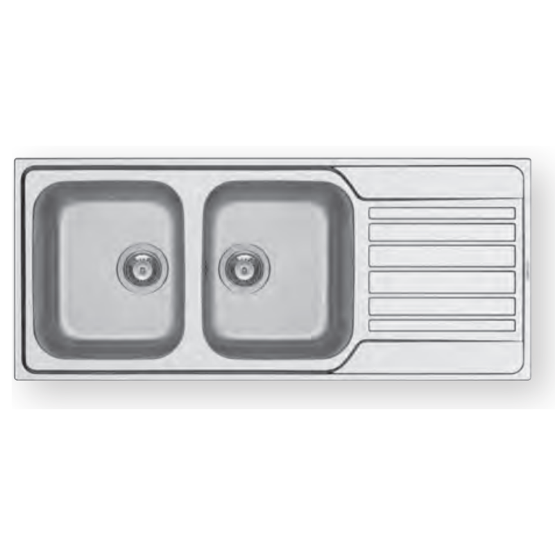 PYRAMIS 107174130 Lavello Fedra Extra Vasca SX 1160x500 mm base 80 cm sopratop Acciaio inox Spazzolato Offerta settimanale