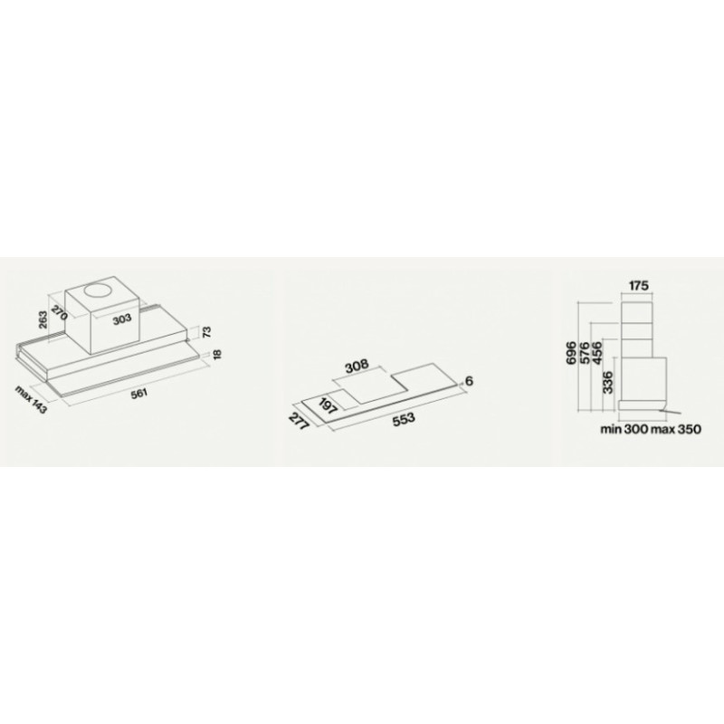 Falmec Move Integrato Bianco 800 m³/h B Black Friday Prezzi