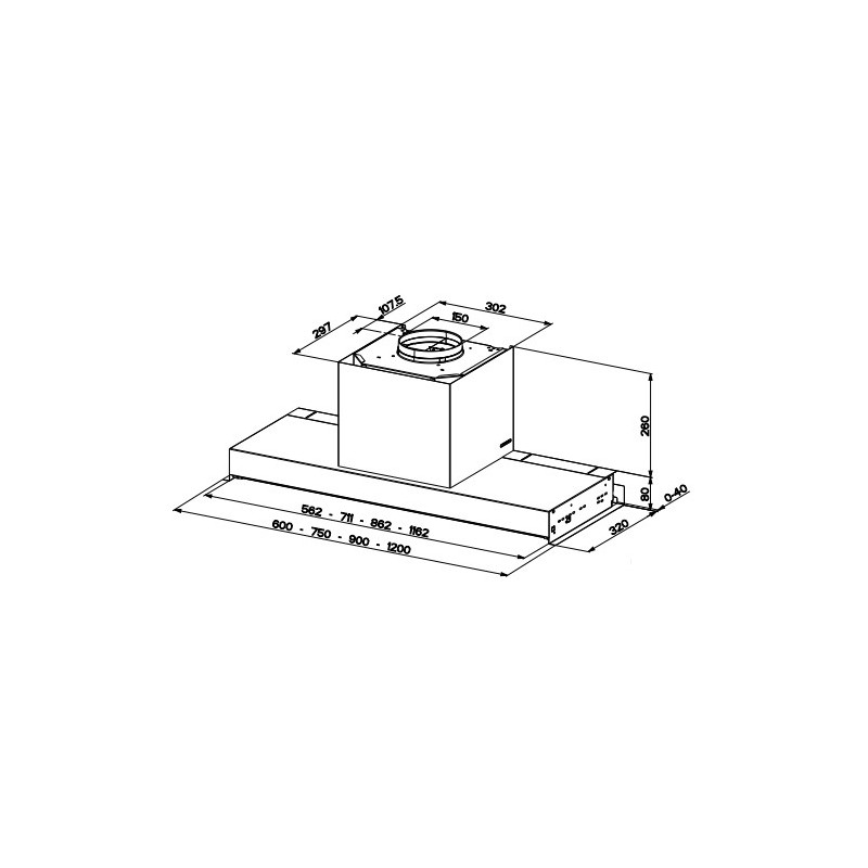 FABER S.p.A. IN-Nova Zero Drip A120 Integrato Acciaio inox 690 m³/h Hotsell