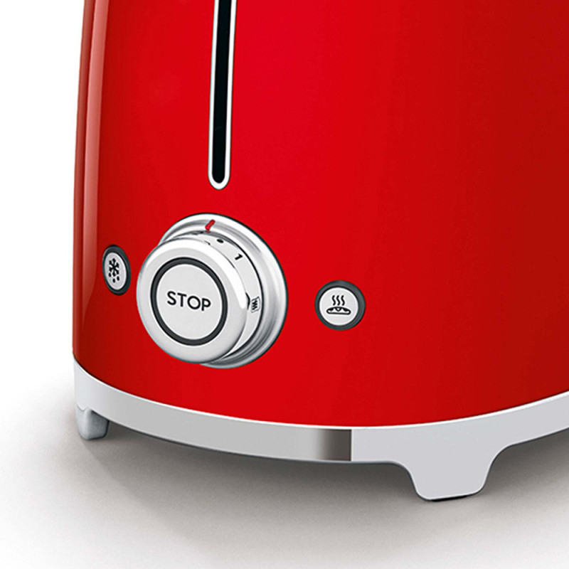 Smeg Tostapane 50's Style – Rosso LUCIDO 2x2 – TSF01RDEU Ultimo giorno