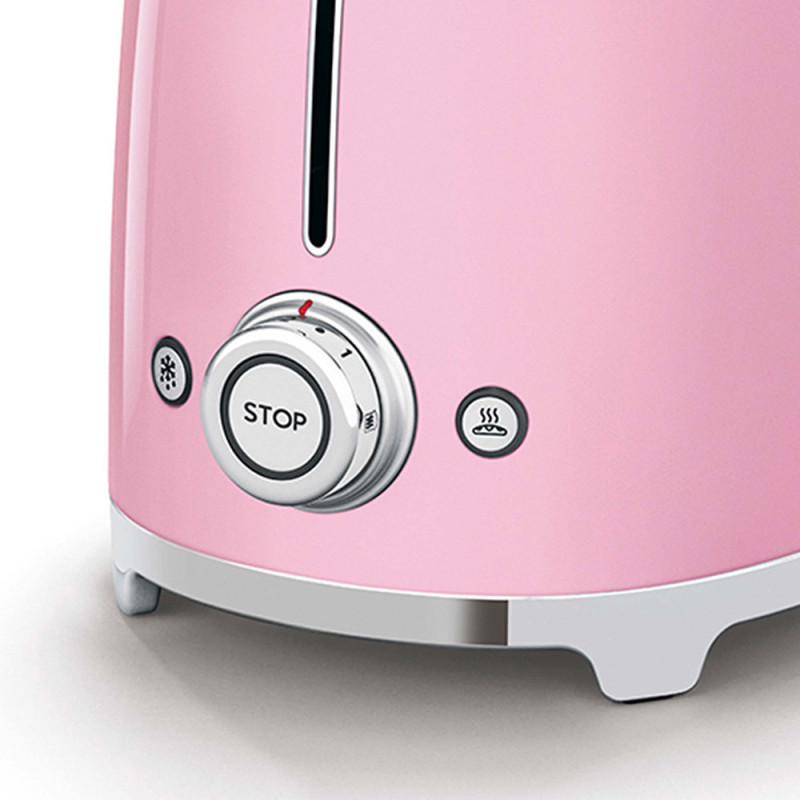 Smeg Tostapane 50's Style – Rosa LUCIDO 2x2 – TSF01PKEU Promozione temporanea