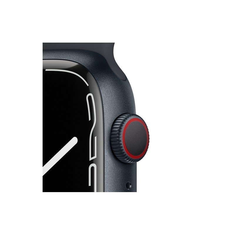 APPLE USATO PREMIUM Apple Watch Series 7 GPS+Cellular 45mm Cassa allu. mezzanotte con cinturino Sport mezzanotte - Usato GRADO B Spedizione Gratuita