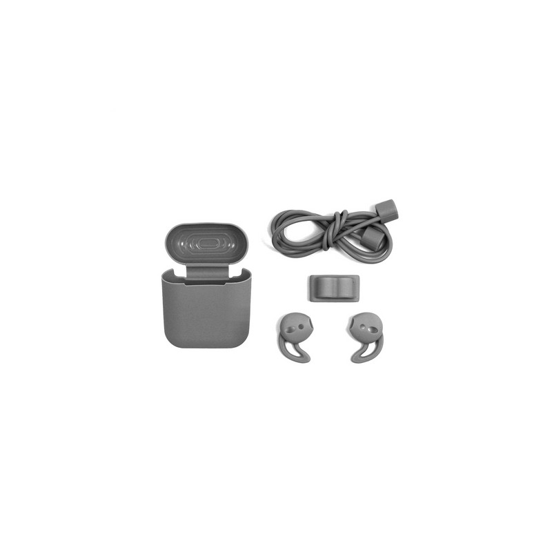 TUNIT Cover AirPods Apple 1a e 2a Generazione in Silicone - Grey Vendita