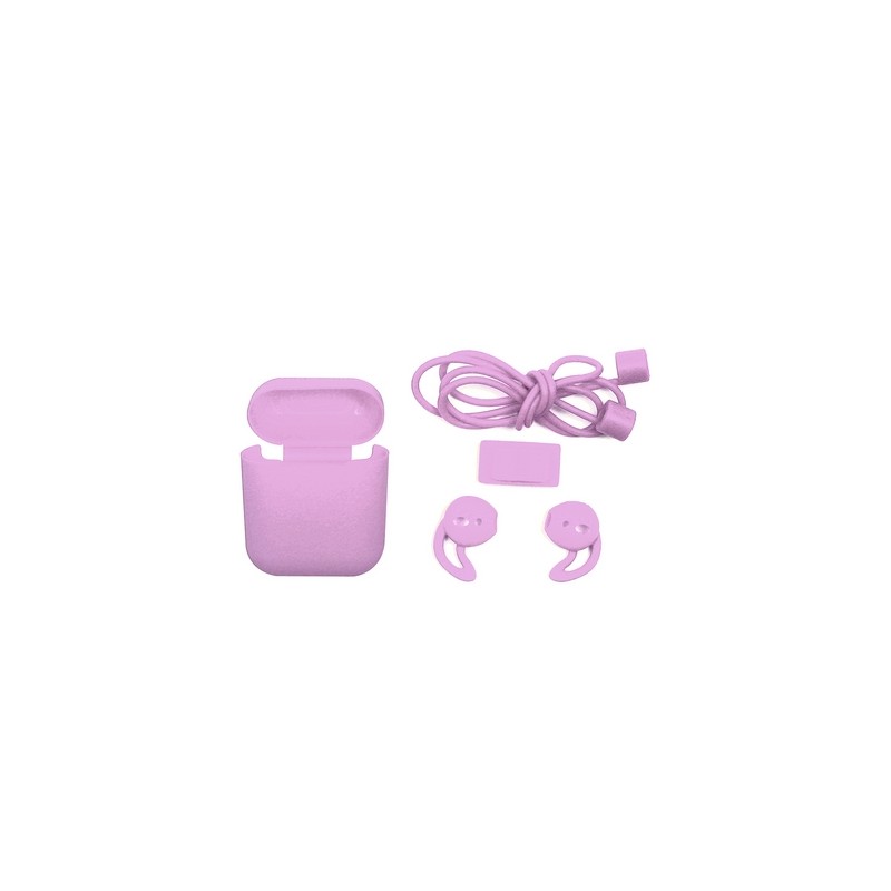TUNIT Cover AirPods Apple 1a e 2a Generazione in Silicone - Pink Promozione