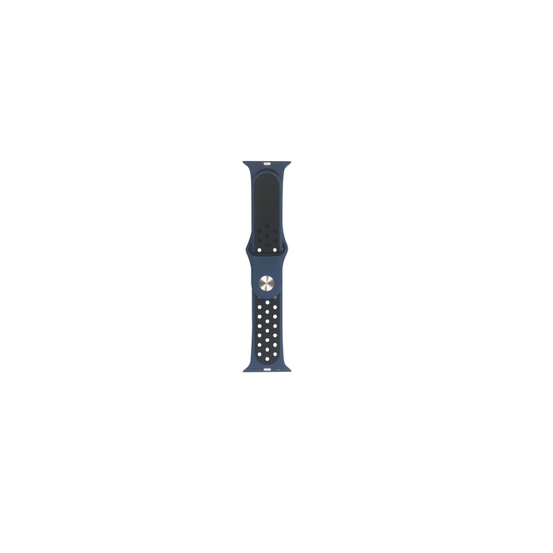 TUNIT Cinturino Apple Watch Sport - 42/44/45 & Serie 10 46mm - Deep Blue and Black 2025