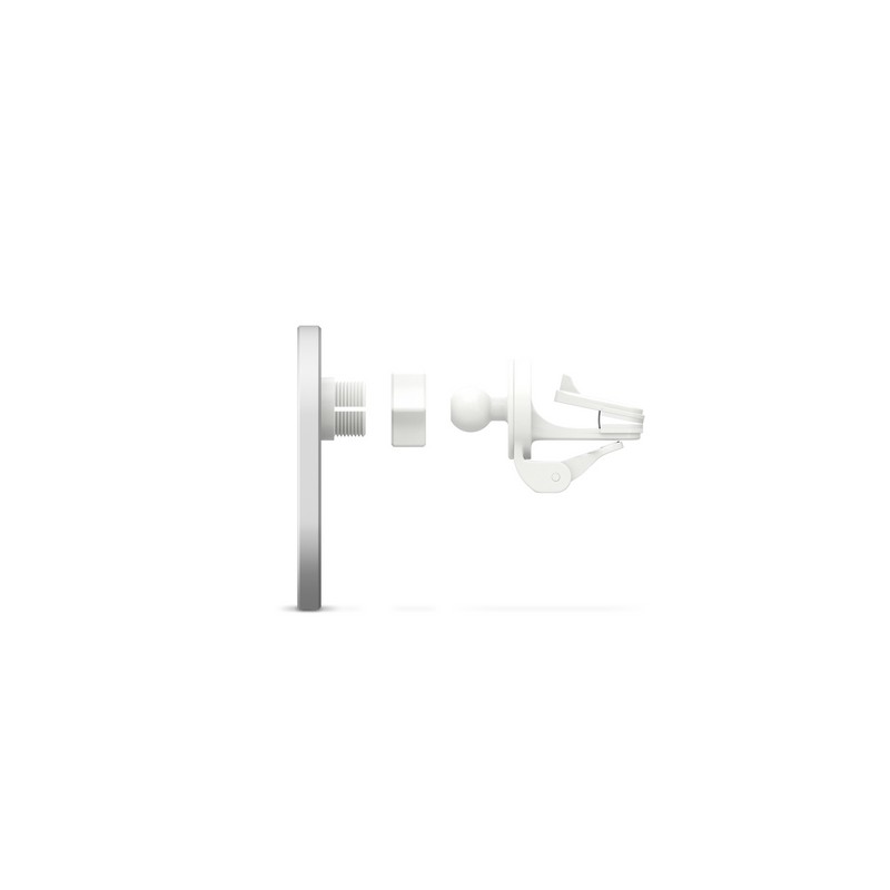 EPICO EPICO ELLIPSE MAGNETIC CAR CHARGER 15W/10W/7 5W + 18W USB-A CHARGER - white Vendita Calda