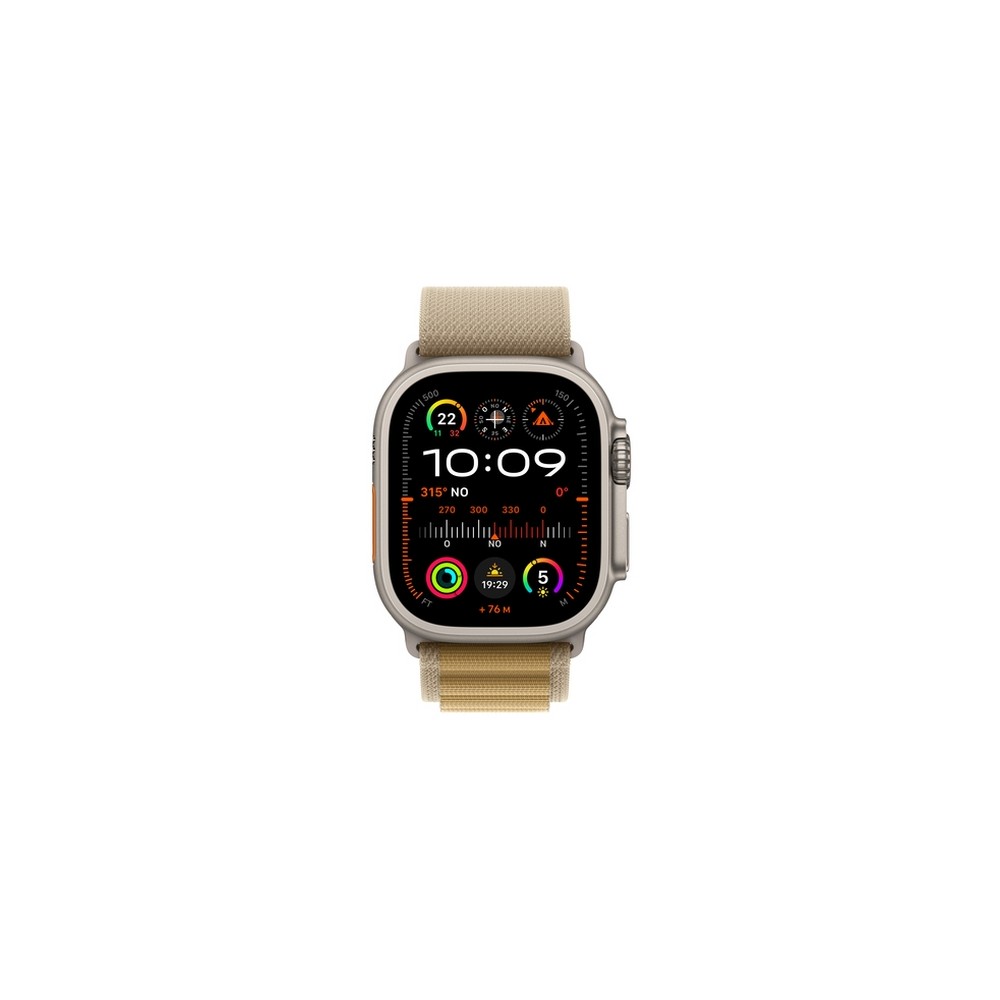 APPLE Apple Watch Ultra 2 GPS + Cellular 49mm Natural Titanium Case with Tan Alpine Loop - Large Grande vendita