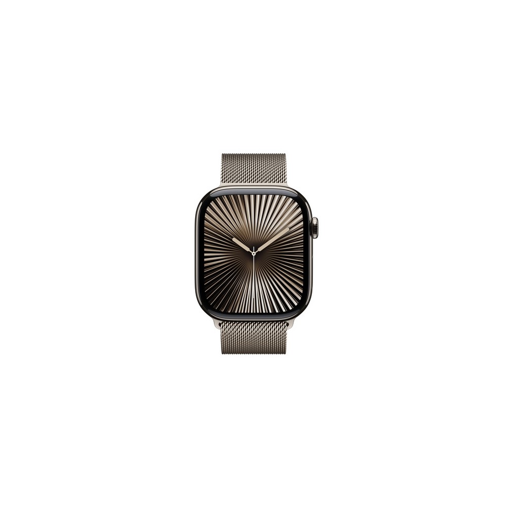 APPLE Apple Watch Series 10 GPS + Cellular 46mm Natural Titanium Case with Natural Milanese Loop - S/M Vendita calda