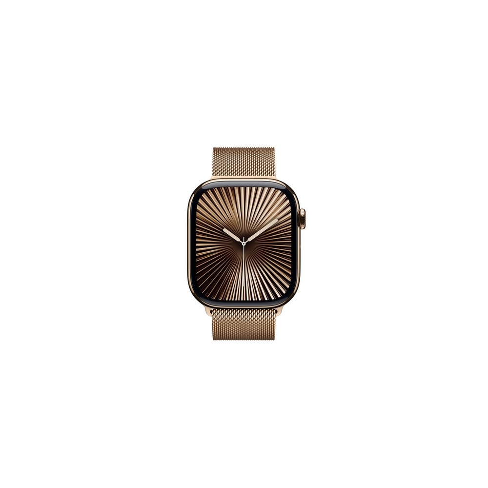 APPLE Apple Watch Series 10 GPS + Cellular 46mm Gold Titanium Case with Gold Milanese Loop - S/M Latest fashion