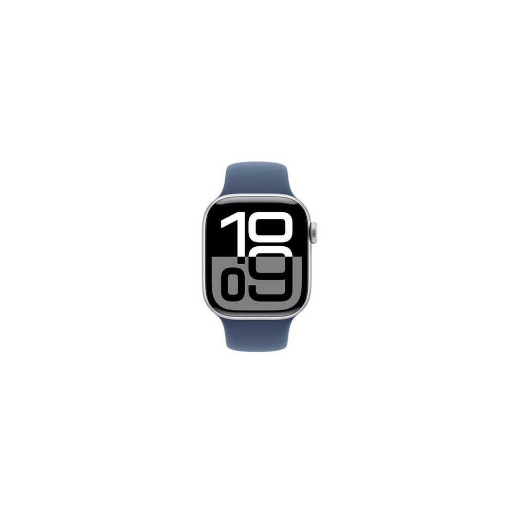 APPLE Apple Watch Series 10 GPS + Cellular 42mm Silver Aluminium Case with Denim Sport Band - S/M Rilascio limitato