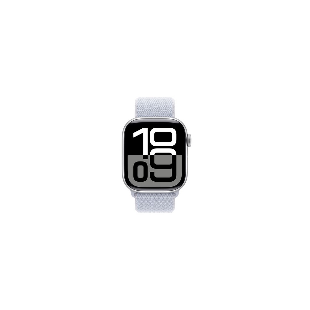 APPLE Apple Watch Series 10 GPS + Cellular 42mm Silver Aluminium Case with Blue Cloud Sport Loop ACQUISTA ORA
