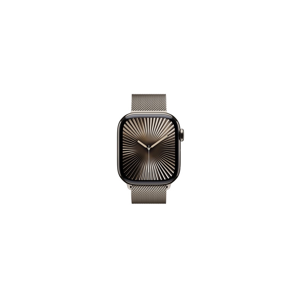 APPLE Apple Watch Series 10 GPS + Cellular 42mm Natural Titanium Case with Natural Milanese Loop Offerta speciale della fabbrica