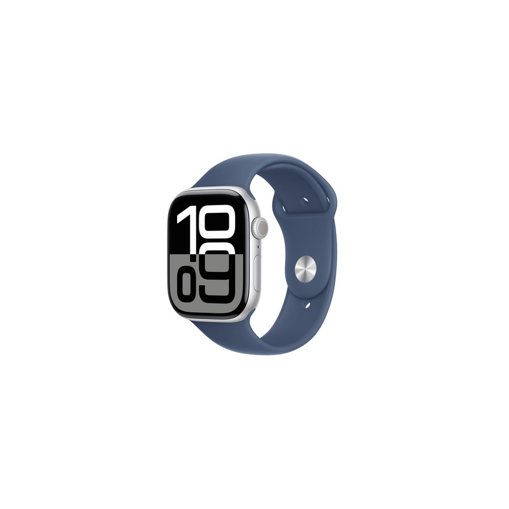 APPLE Apple Watch Series 10 GPS + Cellular 46mm Silver Aluminium Case with Denim Sport Band - S/M Discount Store per i nuovi prodotti