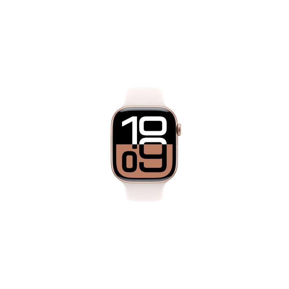 APPLE Apple Watch Series 10 GPS + Cellular 46mm Rose Gold Aluminium Case with Light Blush Sport Band - S/M Officina