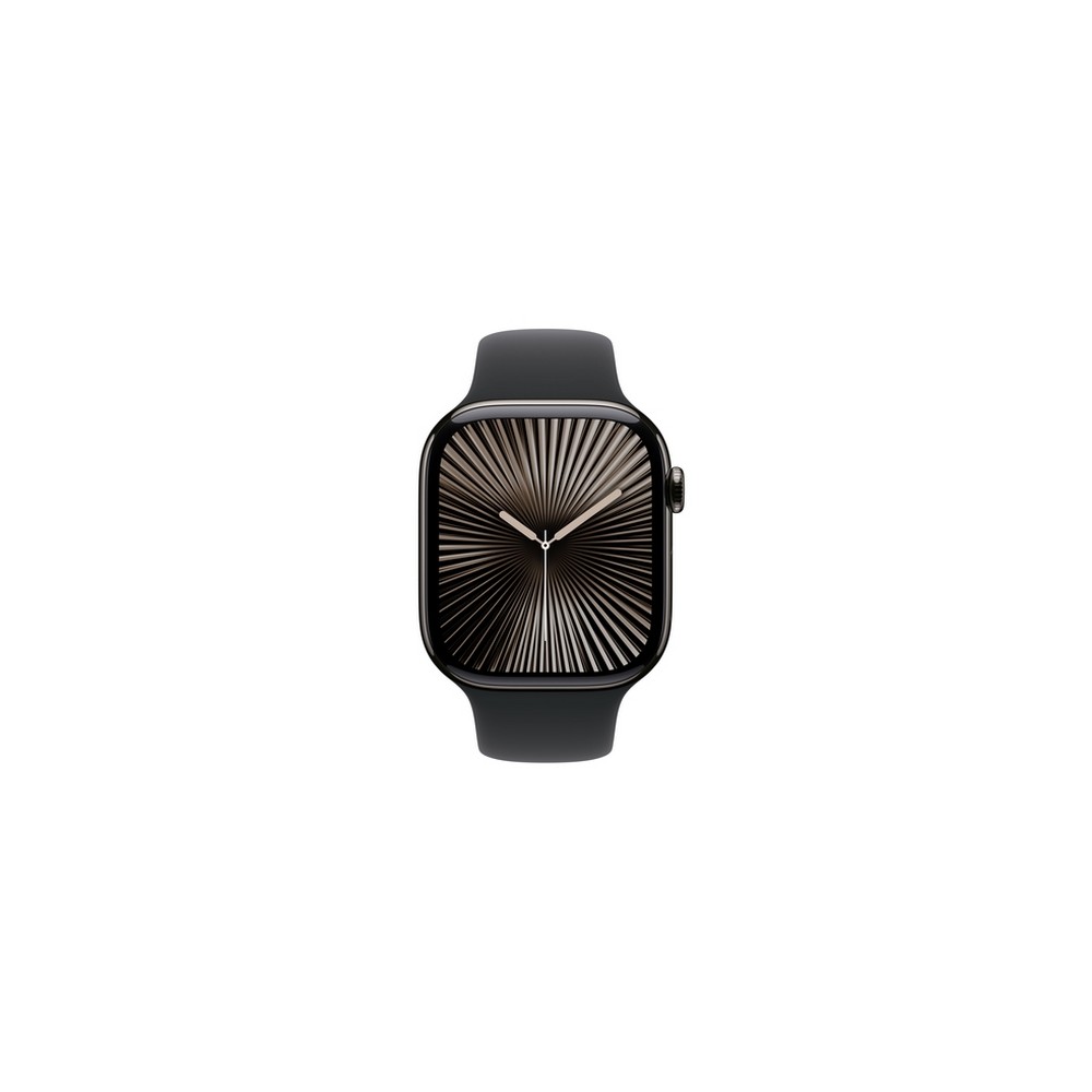 APPLE Apple Watch Series 10 GPS + Cellular 46mm Slate Titanium Case with Black Sport Band - S/M 50% di sconto per tempo limitato
