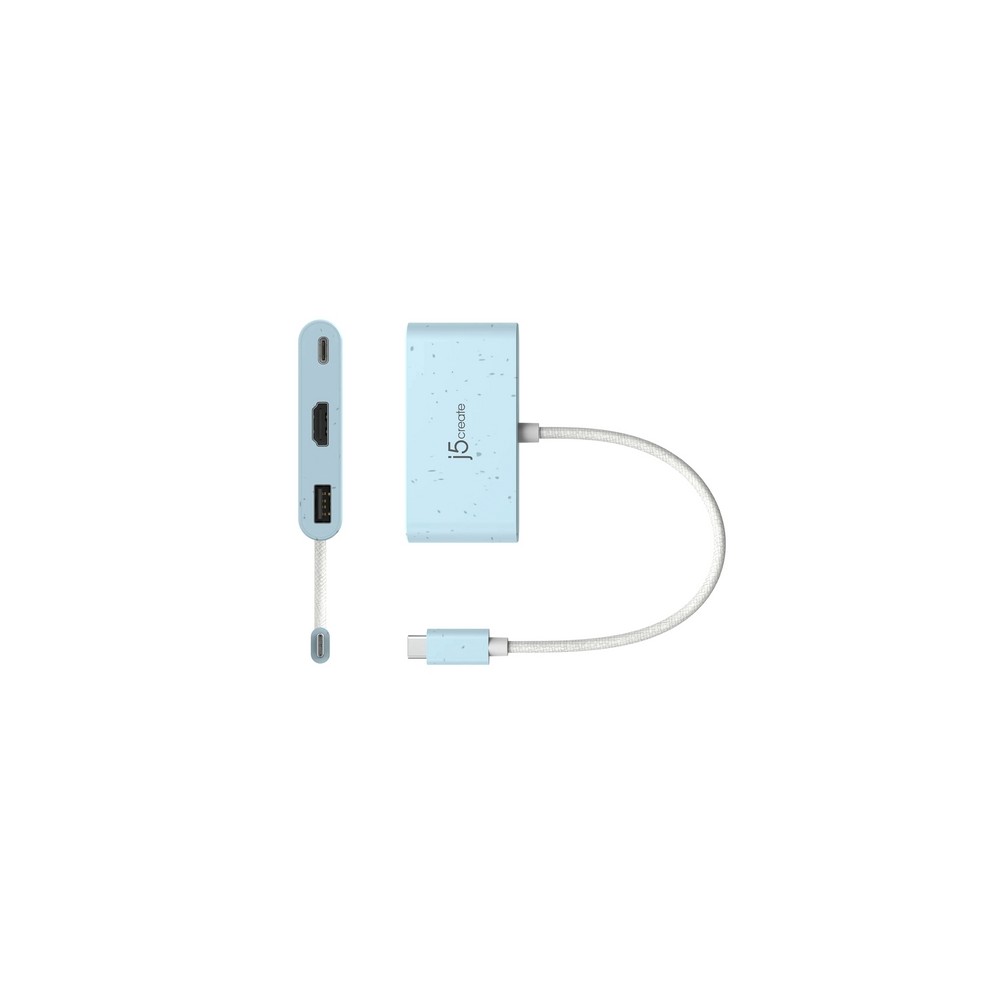 j5create Eco-Friendly USB-C to HDMI & USB Type-A with Power Delivery Offerta natalizia