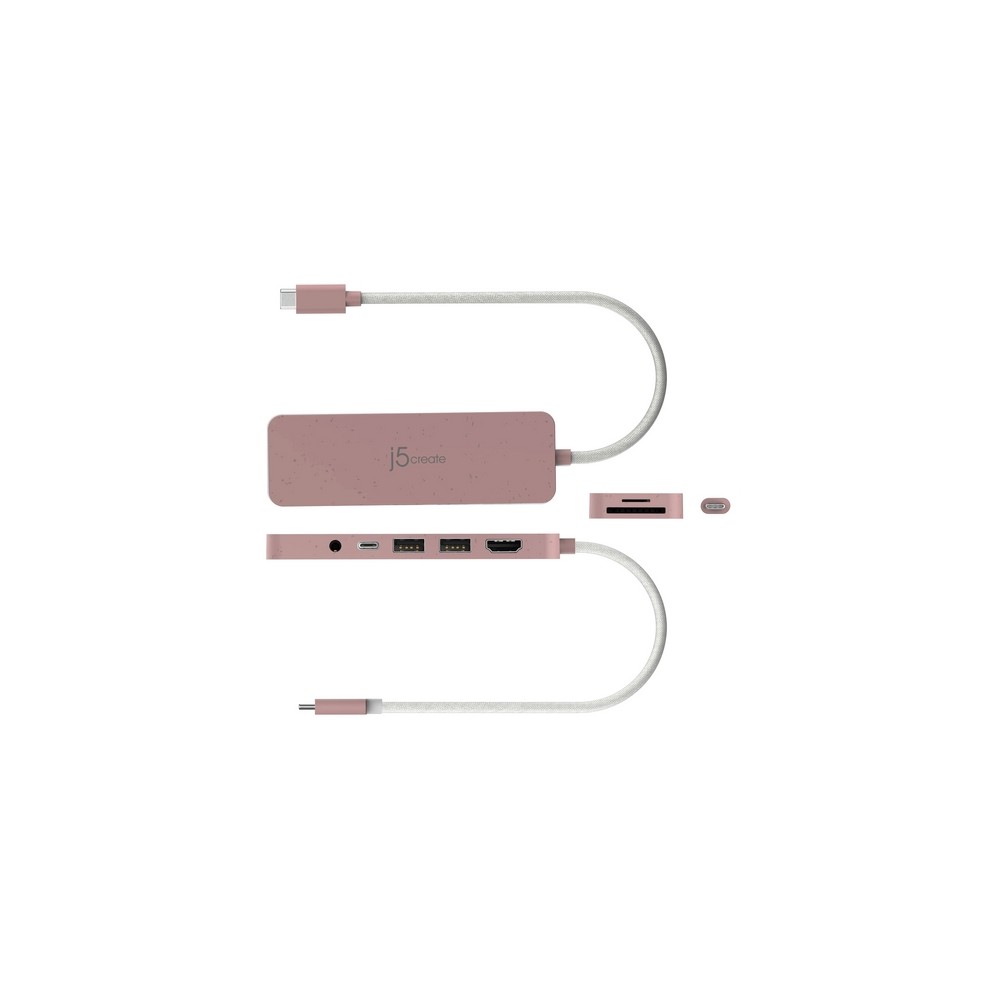 j5create Eco-Friendly USB-C Multi-Port Hub with Power Delivery Offerta Anniversario