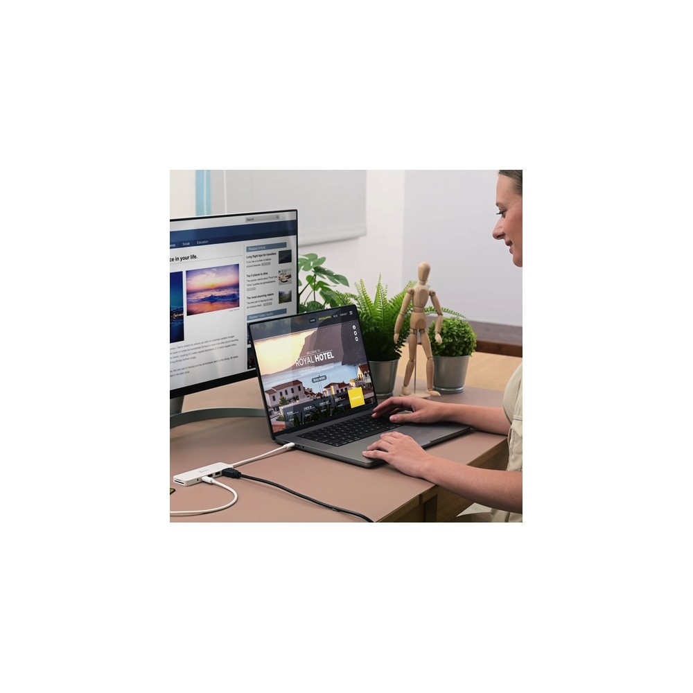 j5create Eco-Friendly USB-C Multi-Port Hub with Power Delivery Smaltimento dello stoccaggio