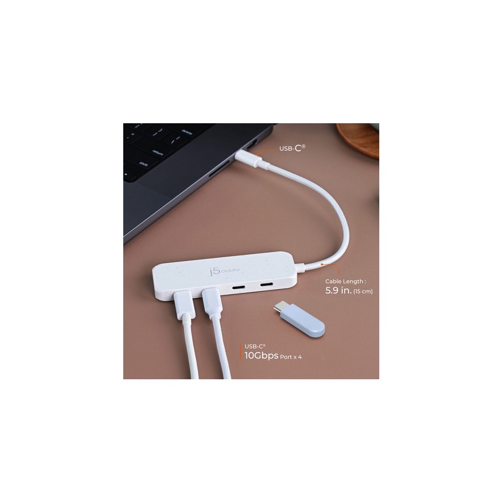 j5create Eco-Friendly USB-C to 4-Port Type-C Gen 2 Hub Online Outlet