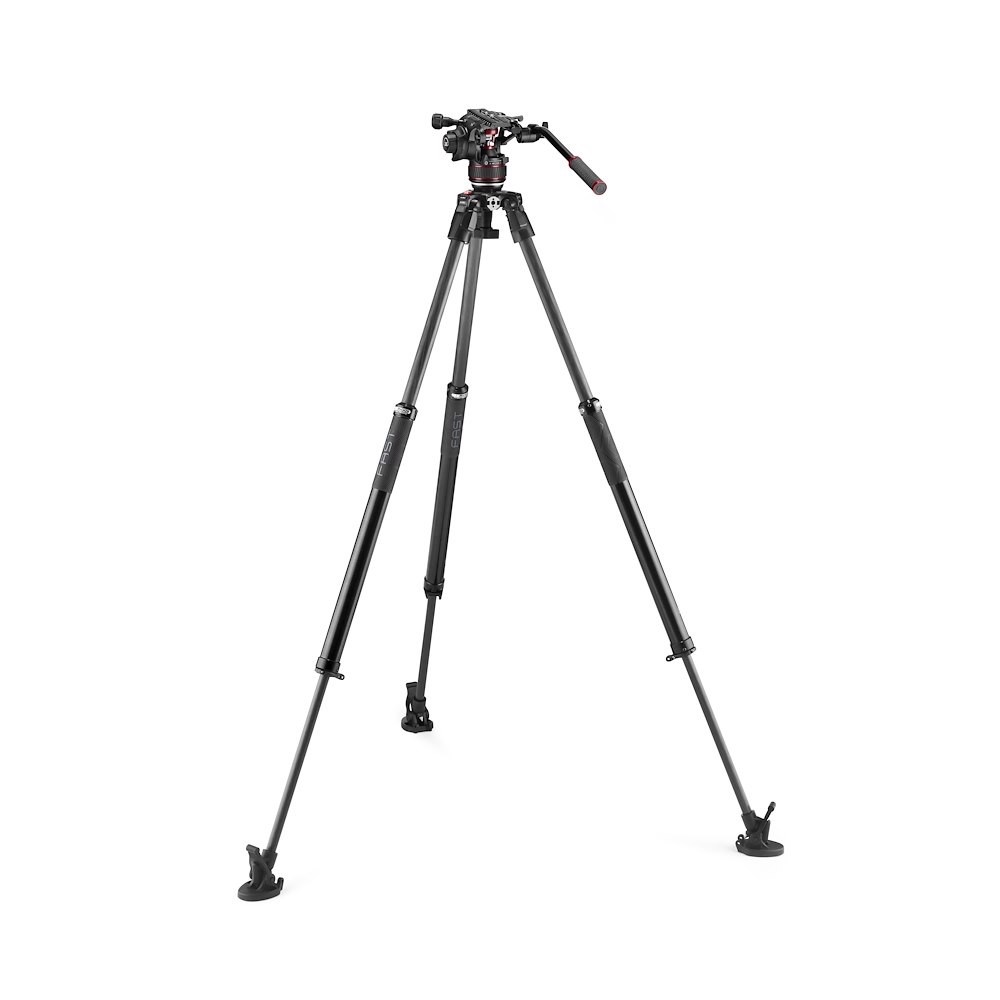 Manfrotto Nitrotech 608 con Treppiede 635 Fast Tubo Singolo Carbonio Online
