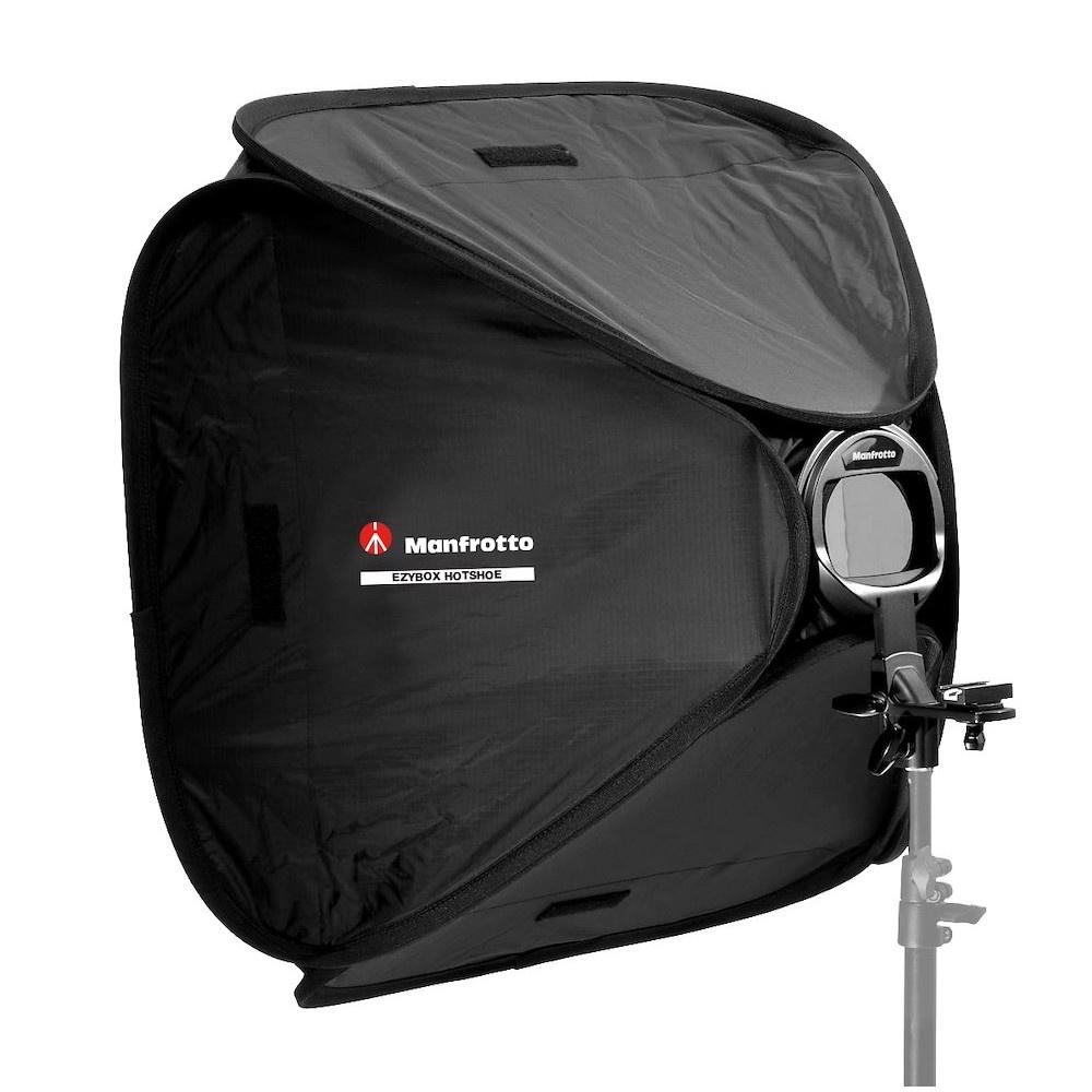 Manfrotto Softbox Ezybox Hotshoe 38cm x 38cm con supporto Hotsell