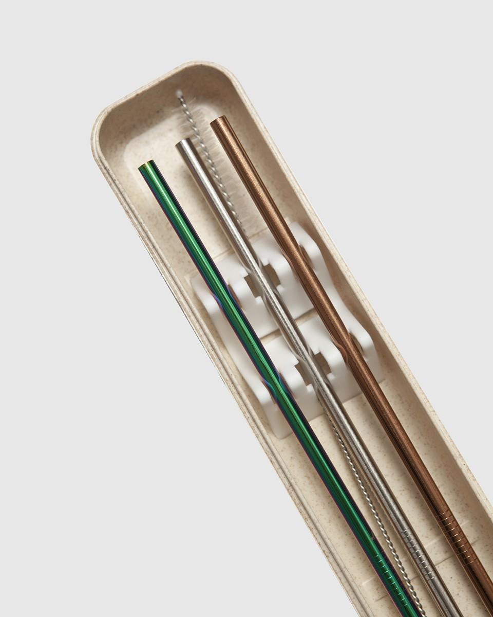 ﻿Wood'd METAL STRAWS Moda
