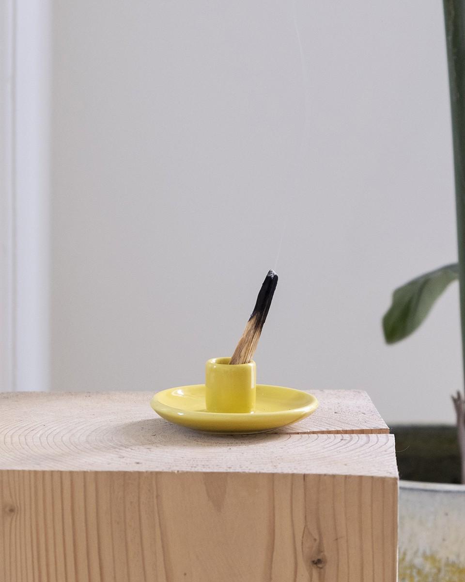 Wood'd PALO SANTO PLATE YELLOW 2025