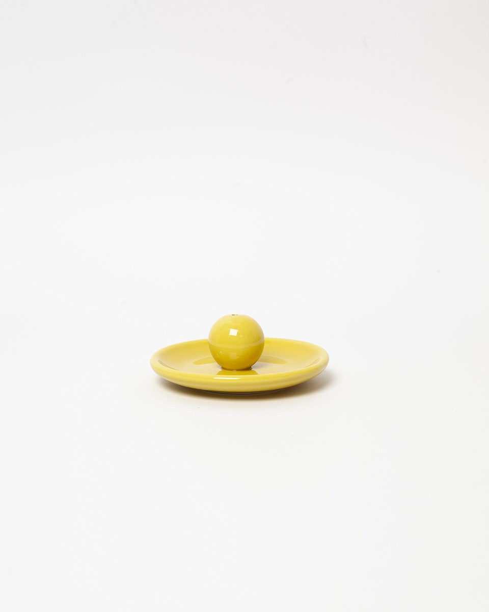 Wood'd INCENSE PLATE YELLOW Nuovo