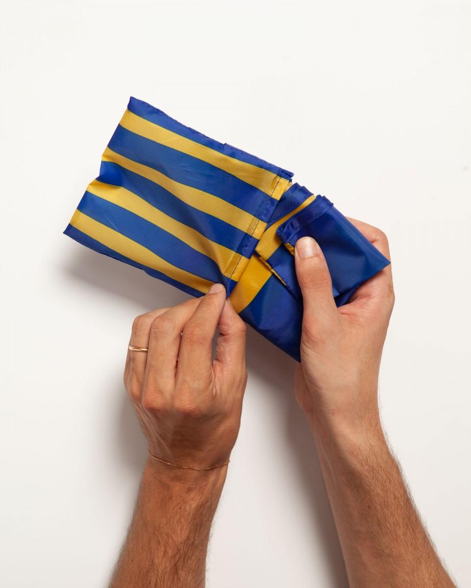 Wood'd Stripes Blue Bag Negozi Online