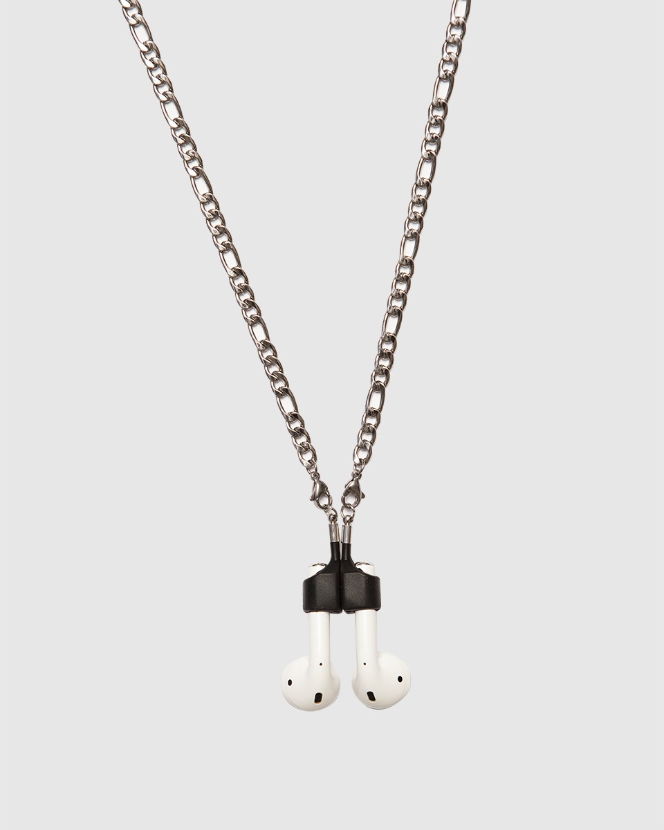 Wood'd Large AirPods Lace Silvered