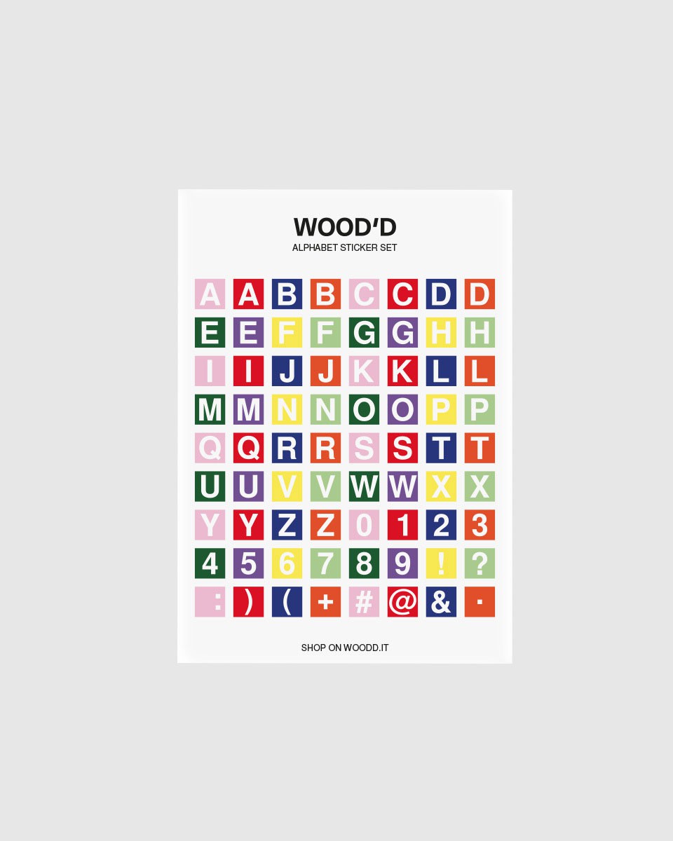 Wood'd Alphabet Mirror Case Offerte