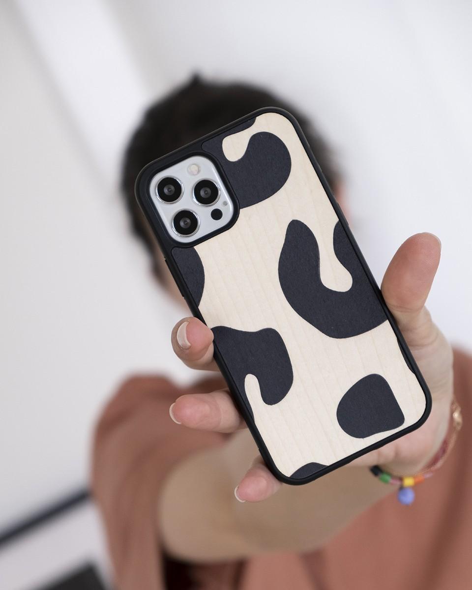 Wood'd Kinda Cow Cover Vendita Calda