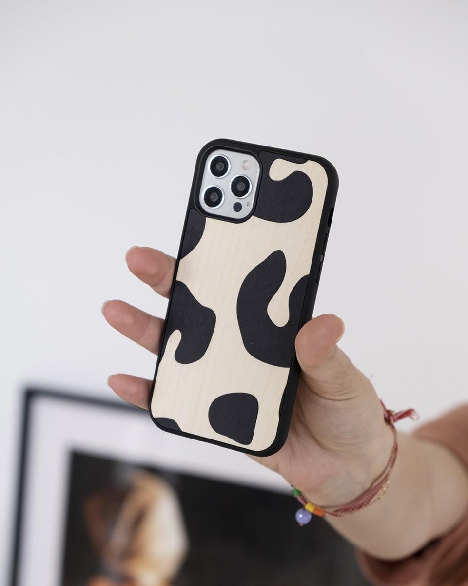 Wood'd Kinda Cow Cover Vendita Calda
