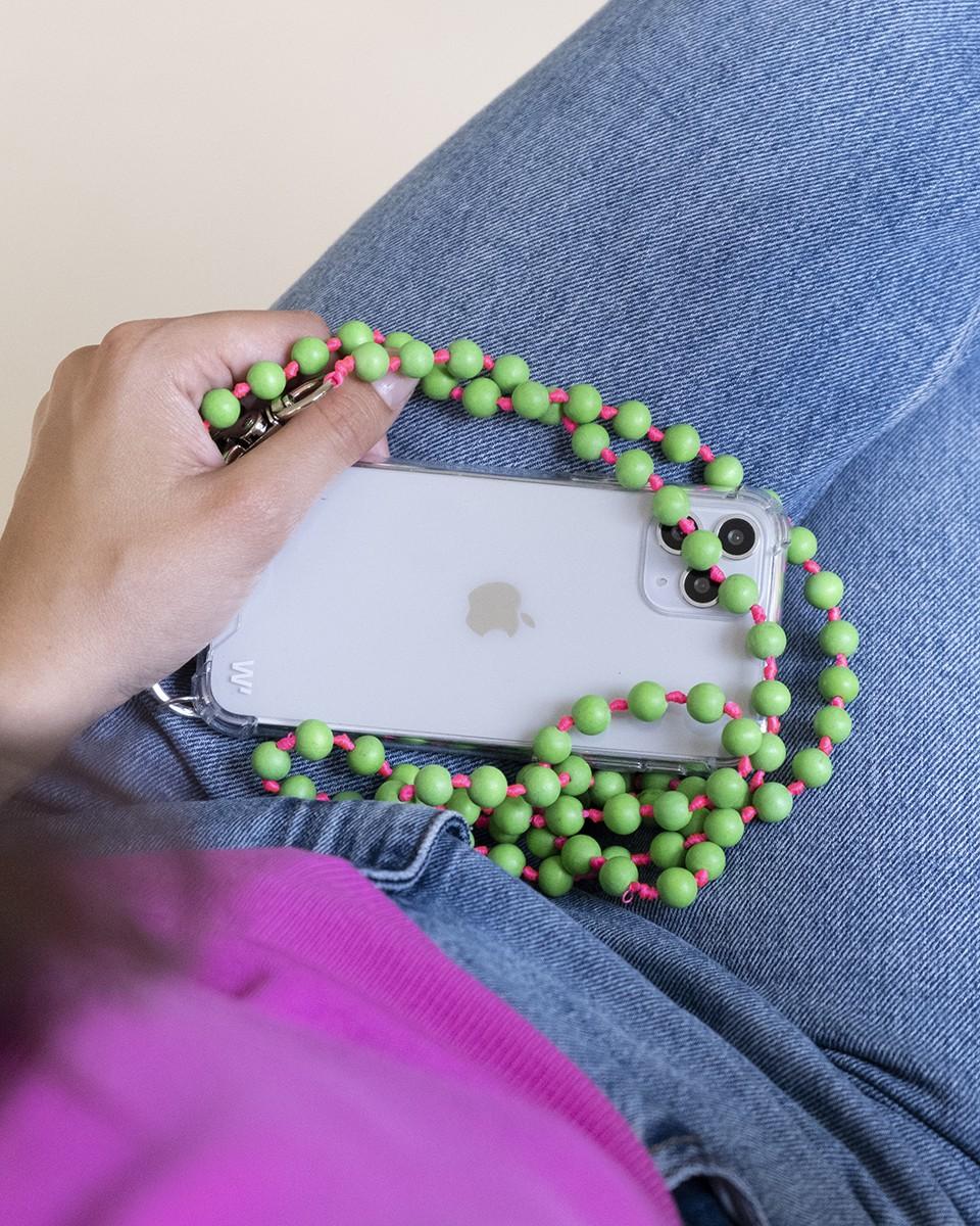 Wood'd Pearls Green Necklace Promozione