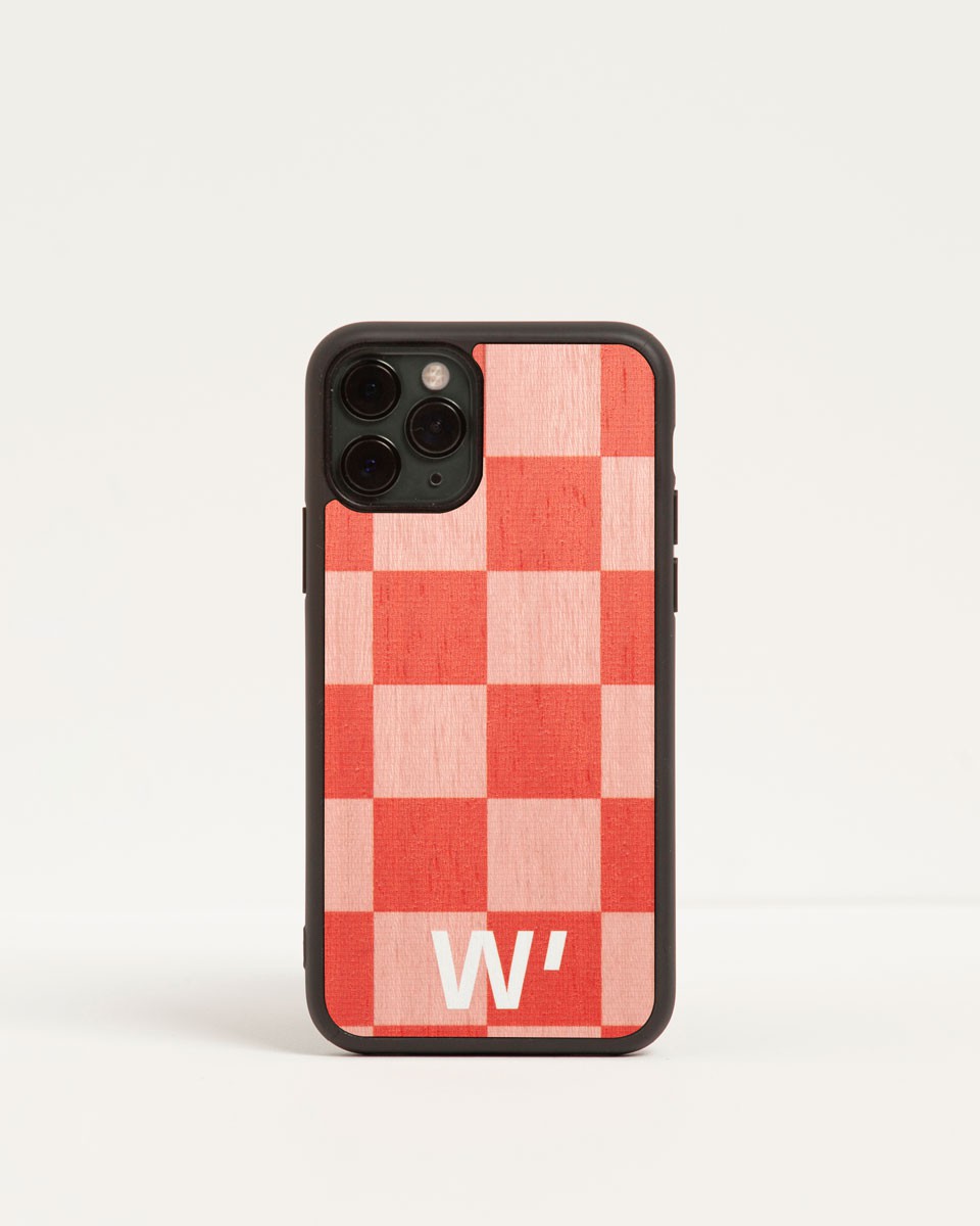 Wood'd Pink Check Cover Presa